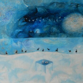 Картина под названием "Продолжая свой путь" - Наталья Ковалева, Подлинное произведение искусства, Акрил Установлен на Деревя…