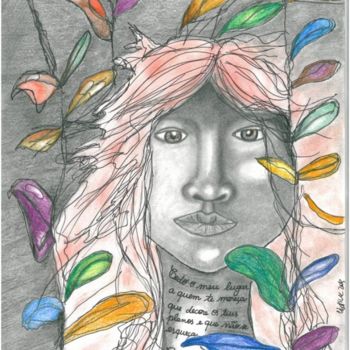 Desenho intitulada "Cedo o meu lugar" por Tina J. Garcia, Obras de arte originais, Outro