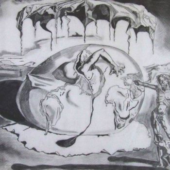 Drawing titled "Reprodução de Salva…" by Tina J. Garcia, Original Artwork, Other