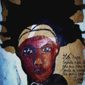 Рисунок под названием "Mãe negra" - Tina J. Garcia, Подлинное произведение искусства, Другой