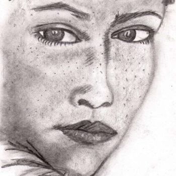 Drawing titled "Sem título" by Tina J. Garcia, Original Artwork