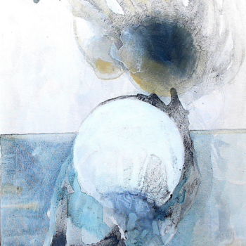 Pintura titulada "Emerging" por Celia Kettle, Obra de arte original, Acrílico Montado en Bastidor de camilla de madera