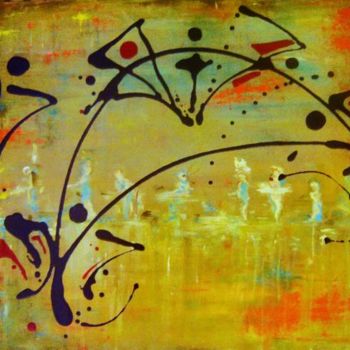 Pintura intitulada "Camino de los espir…" por Celia Edith Sanabria, Obras de arte originais