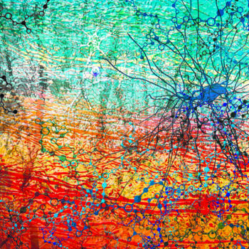 Digital Arts titled "Connexions" by Célina Grimardia, Original Artwork, Digital Painting