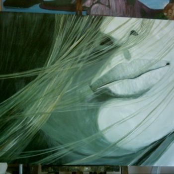 Pintura intitulada "ao vento" por Celina De Araújo Lessa Paiva, Obras de arte originais