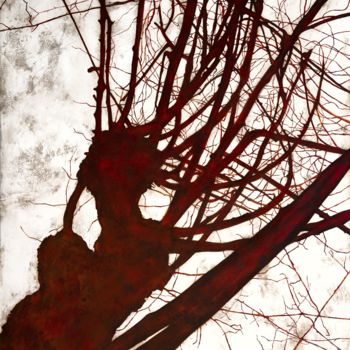 Ζωγραφική με τίτλο "La dame en arbre" από Céline Auvillain Tirehote, Αυθεντικά έργα τέχνης, Ακρυλικό