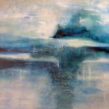 Painting titled "Loch Ness" by Céline Boussugue, Original Artwork, Acrylic