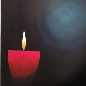 Painting titled "Lumière" by Céline Corre, Original Artwork, Acrylic