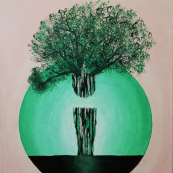 Peinture intitulée "Oxygène" par Céline Corre, Œuvre d'art originale, Acrylique