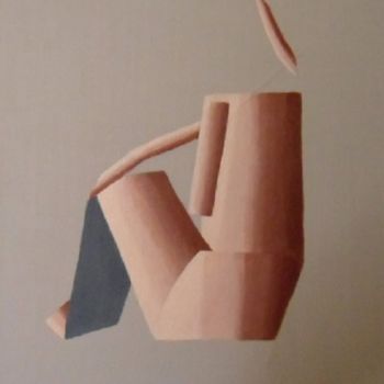 Painting titled "Repli" by Céline Corre, Original Artwork, Acrylic