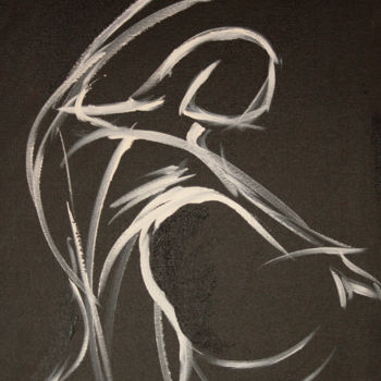 Painting titled "Danse" by Céline Favre Frossard, Original Artwork, Acrylic