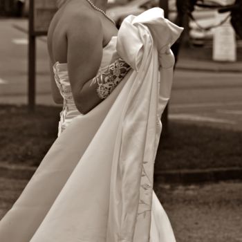 Photographie intitulée "Mariée" par Céline Folloppe, Œuvre d'art originale, Photographie numérique