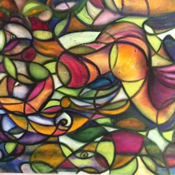 Painting titled "db9236aa-9bcd-4d30-…" by Celine Laboudie, Original Artwork, Oil