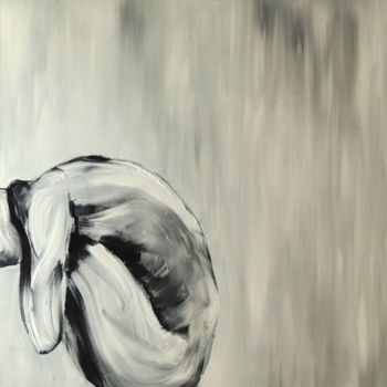 Peinture intitulée "nu blanc" par Celine Leynaud, Œuvre d'art originale