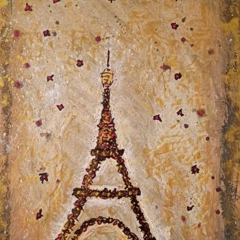 Peinture intitulée "PARIS EN FÊTE" par Céline Loy, Œuvre d'art originale, Acrylique Monté sur Châssis en bois