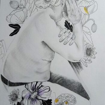 图画 标题为“Planche anato-botan…” 由Céline Mahe, 原创艺术品, 水彩