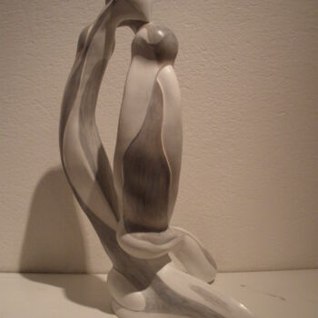 Sculpture titled "LES AMANTS" by Céline Pariggi (Wen Dao), Original Artwork, Ceramics