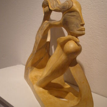 Sculpture titled "pneuma-"le-soufle d…" by Céline Pariggi (Wen Dao), Original Artwork, Ceramics