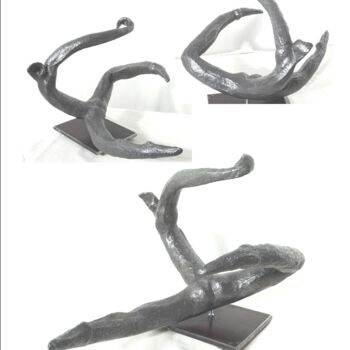 Sculpture titled "dance-fiche-techniq…" by Céline Pariggi (Wen Dao), Original Artwork, Metals