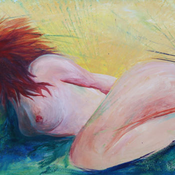 Картина под названием "La femme" - C.Line, Подлинное произведение искусства, Акрил