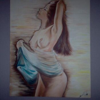 Peinture intitulée "evasion sensuelle" par Celine Vernet, Œuvre d'art originale, Huile