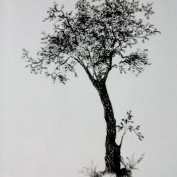 Dibujo titulada "L'arbre" por Céline Baubeau, Obra de arte original, Otro