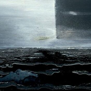 Pittura intitolato "Noire Marine" da Cel Ine, Opera d'arte originale, Olio
