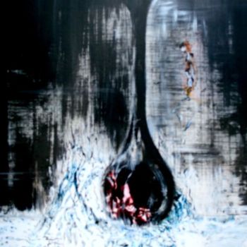 Pintura intitulada "Abstraction Fluide" por Cel Ine, Obras de arte originais, Óleo