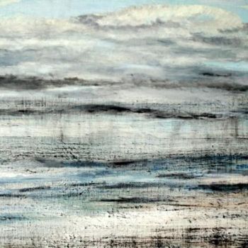 Peinture intitulée "Marine Brumeuse" par Cel Ine, Œuvre d'art originale, Huile