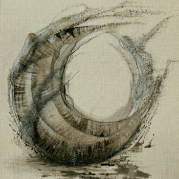 Peinture intitulée "Le rouleau compress…" par Cel Ine, Œuvre d'art originale, Huile