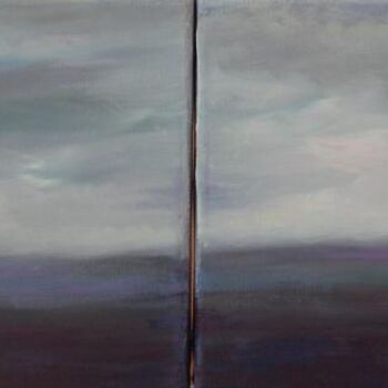 Painting titled "horizon 1" by Céline Laforêt, Original Artwork