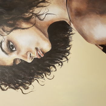 Painting titled "Femme 4" by Céline Glaser, Original Artwork, Acrylic