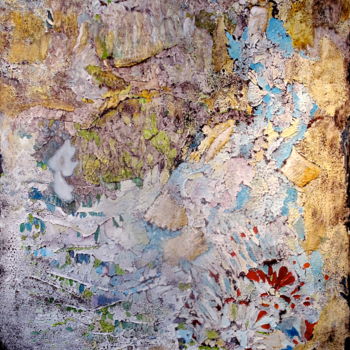 Painting titled "Pétales" by Celinet, Original Artwork