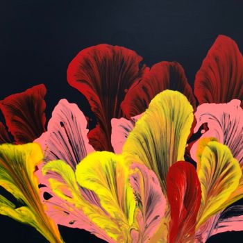 Pintura titulada "Fleurs sauvages.jpg" por Cendrique Nouchy-Desjeux (Cendrique Art), Obra de arte original, Acrílico