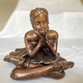 Sculptuur getiteld "ANNA DANSEUSE EN BR…" door Cendrique Nouchy-Desjeux (Cendrique Art), Origineel Kunstwerk, Bronzen