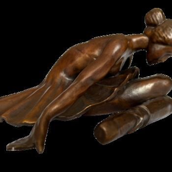 Sculpture intitulée "TANIA DANSEUSE EN B…" par Cendrique Nouchy-Desjeux (Cendrique Art), Œuvre d'art originale, Bronze