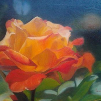 Painting titled "Rose" by Norbert Cene Gál, Original Artwork