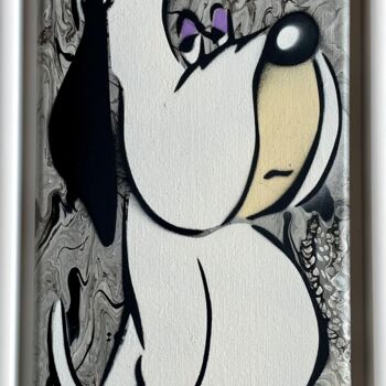 Peinture intitulée "Droopy" par Lyse Blanchard, Œuvre d'art originale, Acrylique Monté sur Châssis en bois