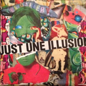 Collages intitulée "JUST UNE ILLUSION" par Centlad Colle Girl, Œuvre d'art originale