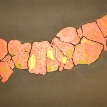 Pintura intitulada "Walking fire" por Cerazivka, Obras de arte originais, Acrílico