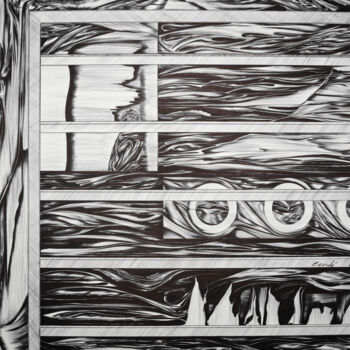 "The Procession" başlıklı Resim Cerde tarafından, Orijinal sanat, Tükenmez kalem