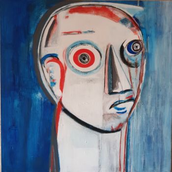 Pintura titulada "Life blue" por Núria Cerezo, Obra de arte original, Acrílico