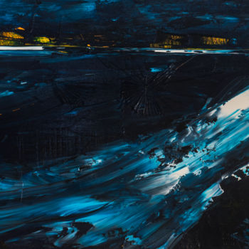 Pittura intitolato "Sous la vague" da Cerise, Opera d'arte originale, Acrilico