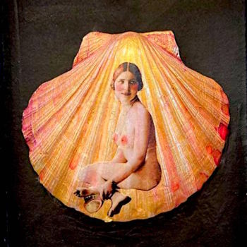Σχέδιο με τίτλο "The birth of Venus" από Maria Cristina Cerminara, Αυθεντικά έργα τέχνης, Ακουαρέλα Τοποθετήθηκε στο Χαρτόνι