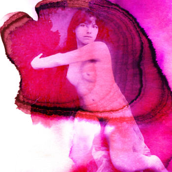 数字艺术 标题为“RED LADY 2” 由Maria Cristina Cerminara, 原创艺术品, 数字油画