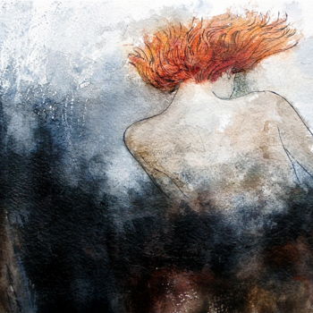 Картина под названием "desnudo" - Cesar Ayllón, Подлинное произведение искусства