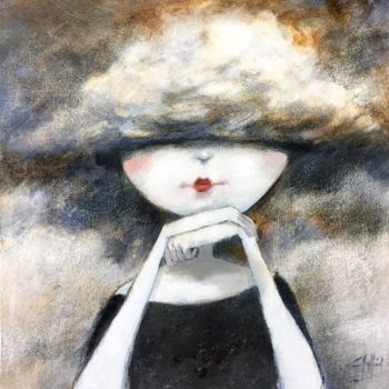 Painting titled "nube" by Cesar Ayllón, Original Artwork