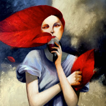 Картина под названием "otoño" - Cesar Ayllón, Подлинное произведение искусства