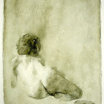 Pintura titulada "desnudo 4" por Cesar Ayllón, Obra de arte original