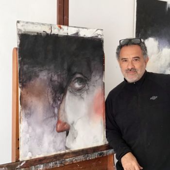 Pintura titulada "perfil" por Cesar Ayllón, Obra de arte original